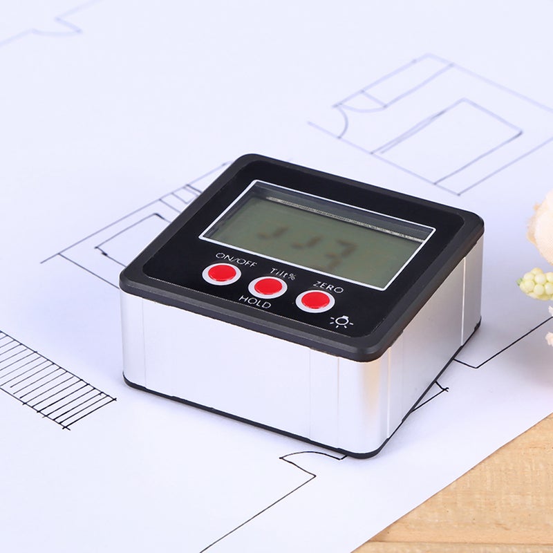 Horizontal Angle Meter Digital Protractor Inclinometer Electronic Level Box Magnetic Base Measuring Tools Black - Image 3