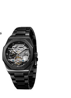 xozgdovg Men's automatic mechanical watch luminous three-eye six-needle star 1689 YEATION cross-border Select steel belt mechanical watch. 