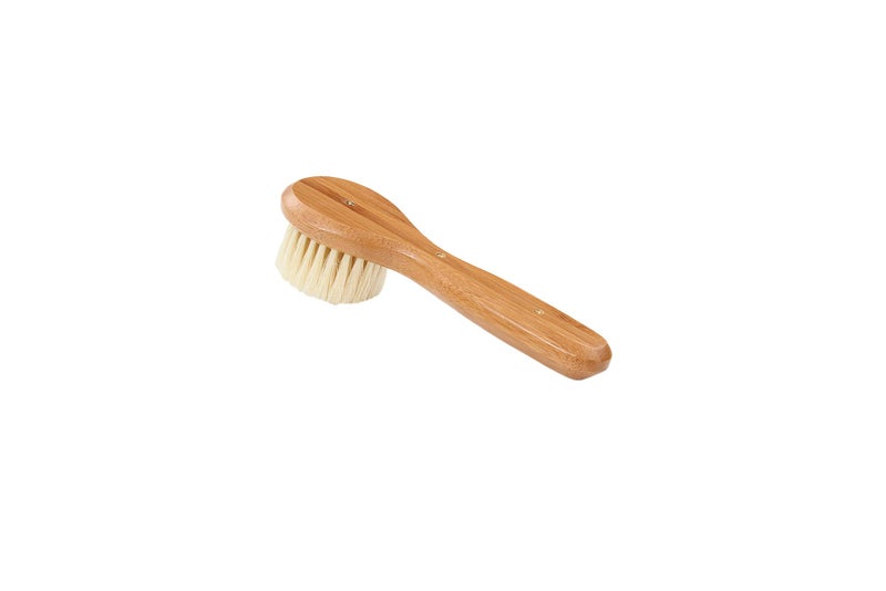 Bass Facial Cleansing Brush - Natural Bristle Wood Handle - Image 5