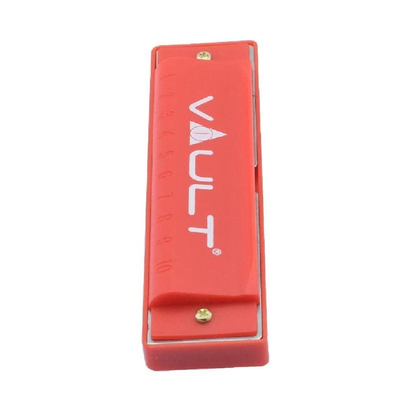 VAULT هارمونيكا/أورغن فم HA500 مفتاح C 10 ثقوب - أحمر - Image 4