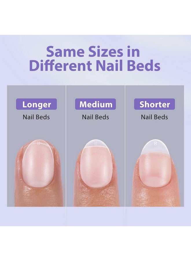 بي تي آرت بوكس أطراف أظافر من Ort Almond - أطراف أظافر جل من Btartbox Xcoattips طبيعية مع غطاء أساس للأطراف، أظافر جل كاملة غير لامعة مسبقة التشكيل، أظافر صناعية شفافة وناعمة لتمديدات الأظافر الأكريليك - Image 3