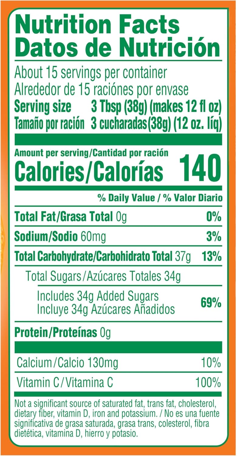 Tang مسحوق مشروب تانغ البرتقالي المحلى - علبة 20 أونصة - Image 2