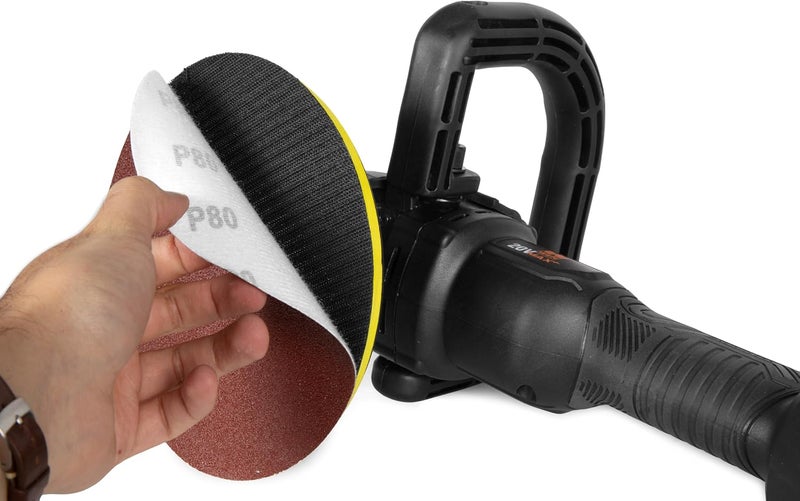 Wen 20V Max Cordless 7-Inch Variable Speed Rotary Polisher and Waxer Kit with 4Ah Battery, Charger, and Polishing Pads (20877) - Image 4