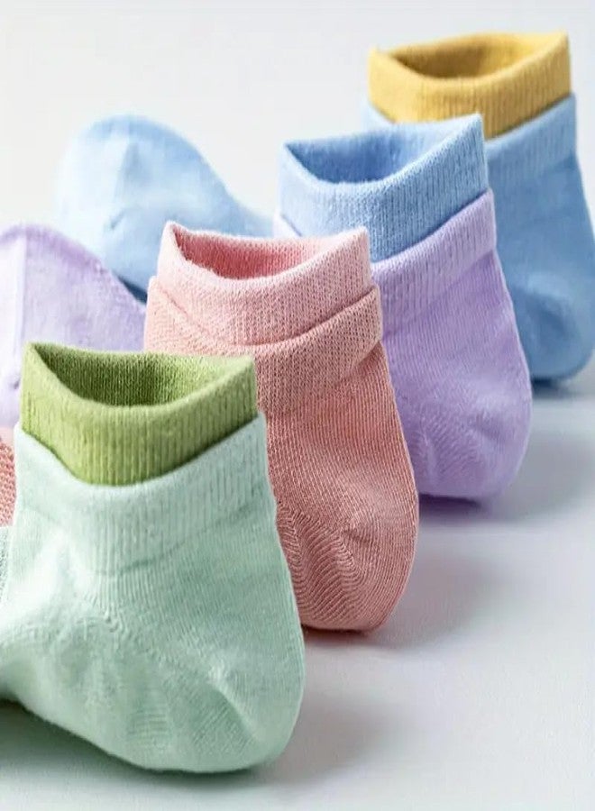 JABA'S Ankle Length Socks for Men & Women - Moisture-Wicking, Odor-Free, Breathable Cotton, Cushioned Half Terry Combo - Ideal for Sports, Gym & Formal Wear - Multicolor, Free Size (7 Pair) - Image 5