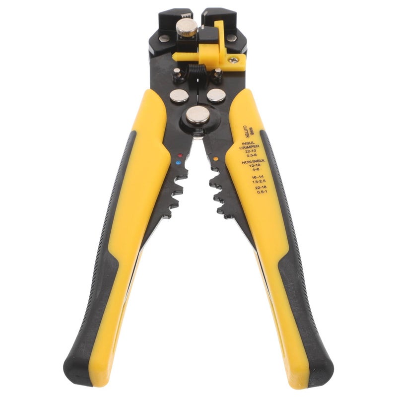 Yellow Automatic Wire Stripper Crimping Pliers Electrician Hand Tool - Image 2