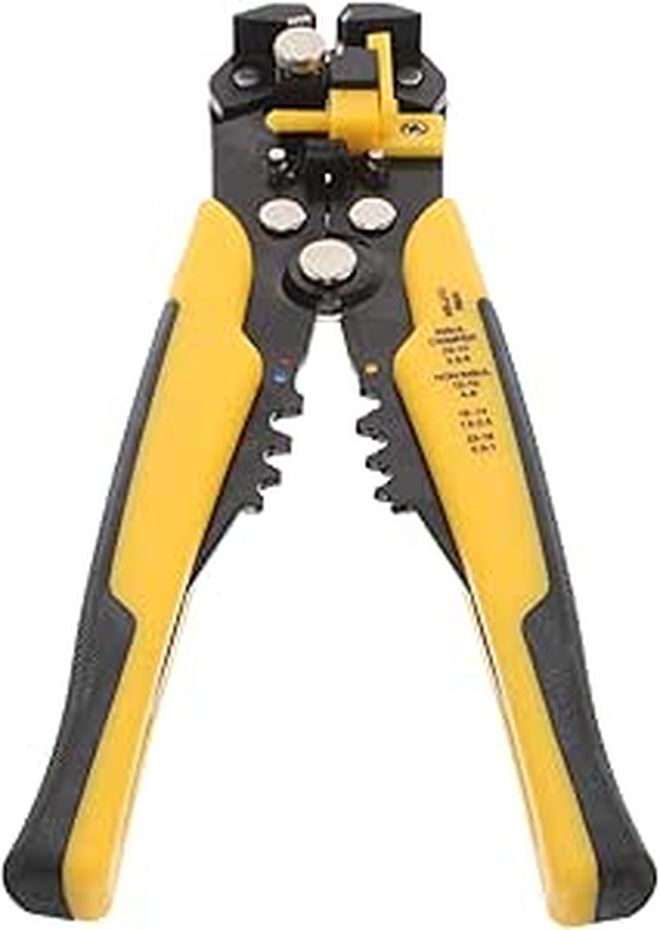 Yellow Automatic Wire Stripper Crimping Pliers Electrician Hand Tool - Image 1