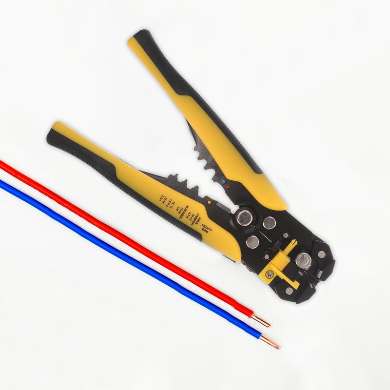 Yellow Automatic Wire Stripper Crimping Pliers Electrician Hand Tool - Image 5