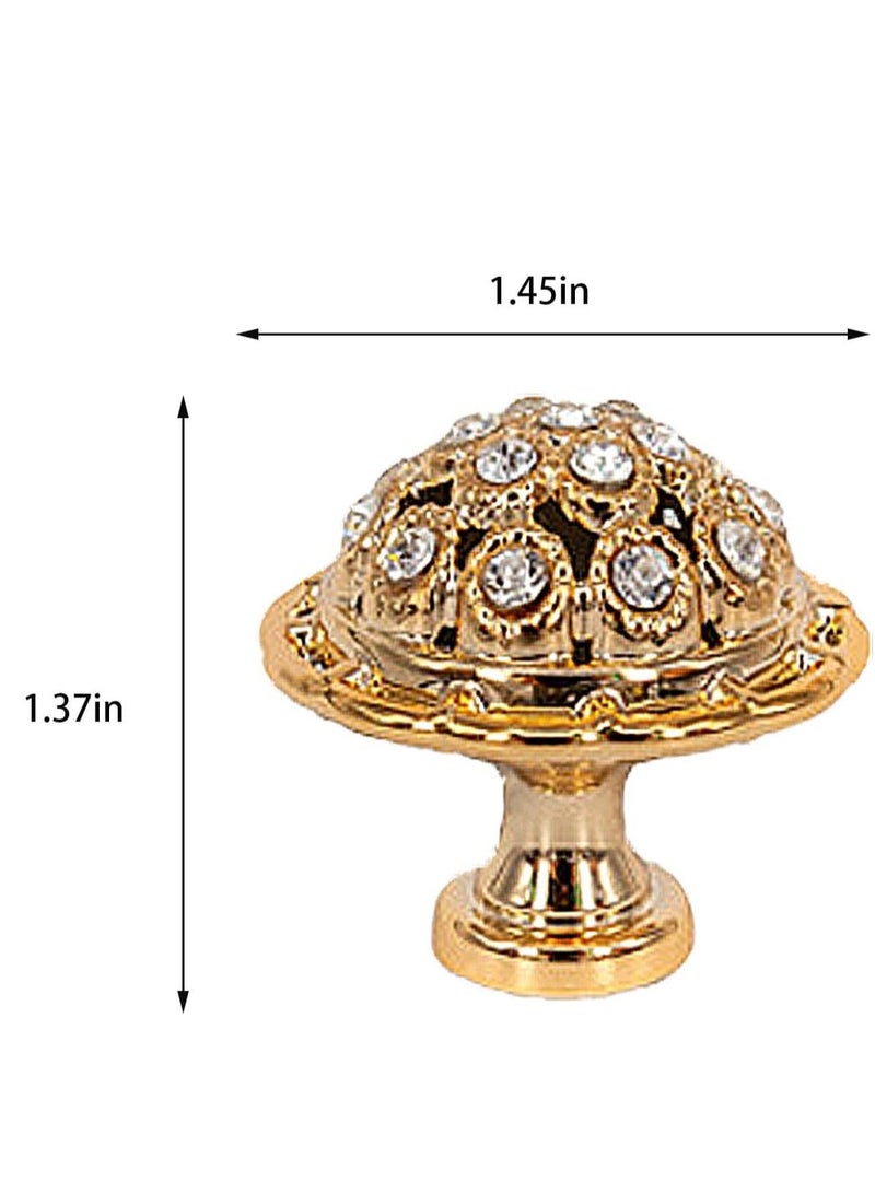 Zikra Crystal Drawer Door knobs, Modern Luxury Furniture Knobs Handles, Diamond Shiny Cabinet Pull Handles, with Mounting Screws, Ideal for Kitchens, Dressers, Doors, Cabinets, 10 Pcs - Image 2