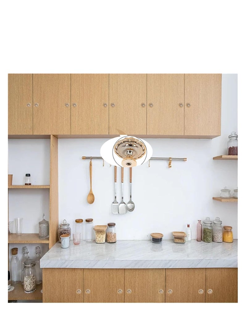 Zikra Crystal Drawer Door knobs, Modern Luxury Furniture Knobs Handles, Diamond Shiny Cabinet Pull Handles, with Mounting Screws, Ideal for Kitchens, Dressers, Doors, Cabinets, 10 Pcs - Image 5