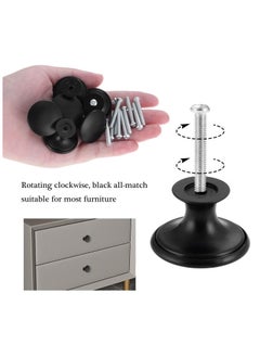 14 PCS Vintage Antique Black Knobs Handle Pulls, 30mm Brass Round Knobs for Cabinet Drawer Kitchen, Bathroom, Cupboard, Home Office Furniture (Black) - pzsku/Z1B2EB2742AFFC8E48F56Z/45/_/1739775317/aa1fd454-f80e-41ce-be89-82bdcd2d8403