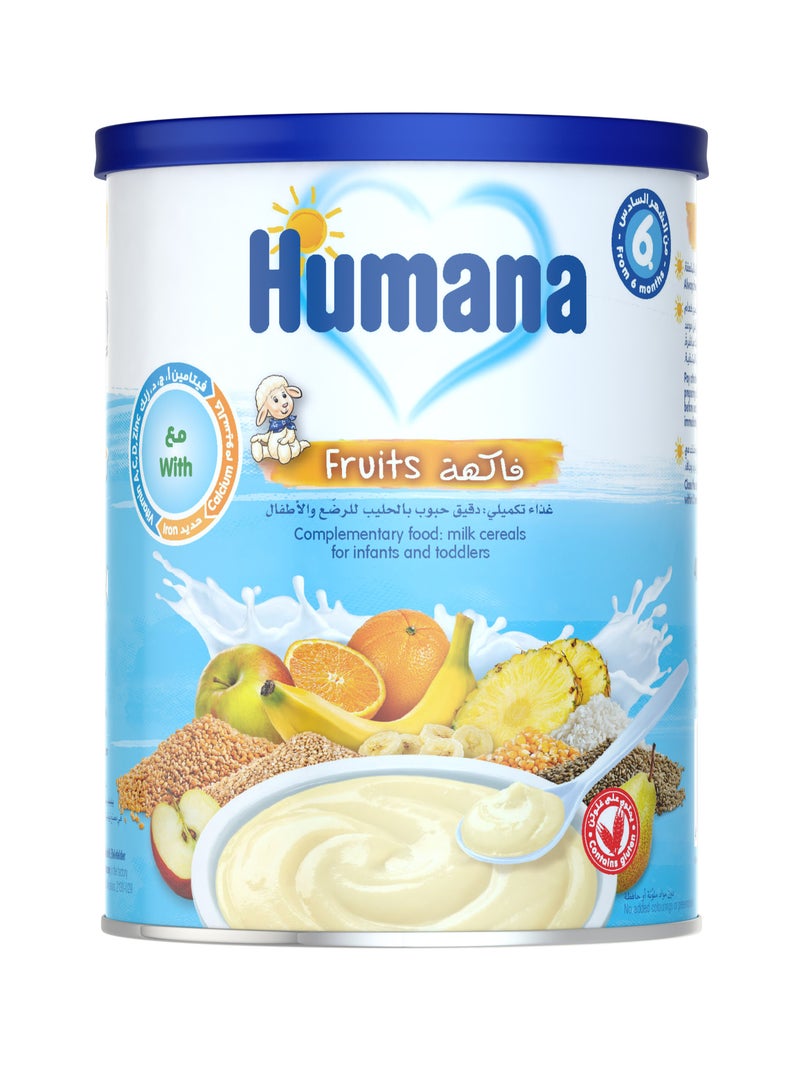 Humana Baby Milk Cereals Wheat And Fruits With Vitamins And Iron 400g - Image 1