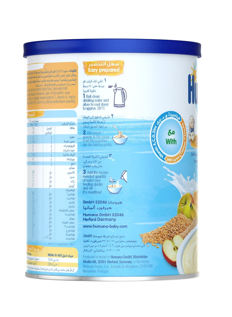 Humana Baby Milk Cereals Wheat And Fruits With Vitamins And Iron 400g - Image 4