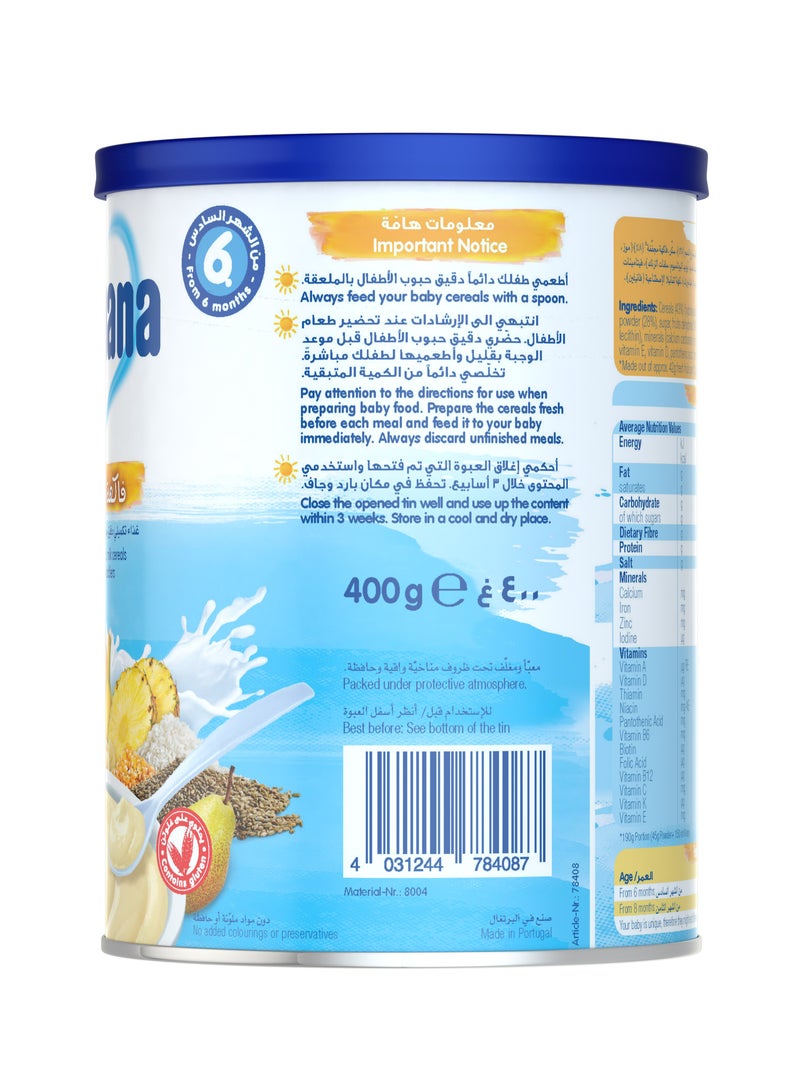 Humana Baby Milk Cereals Wheat And Fruits With Vitamins And Iron 400g - Image 2