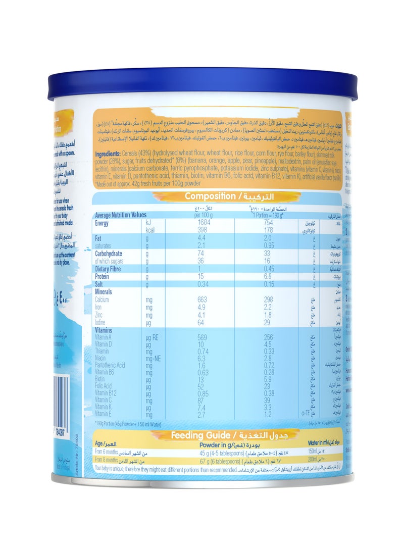 Humana Baby Milk Cereals Wheat And Fruits With Vitamins And Iron 400g - Image 3