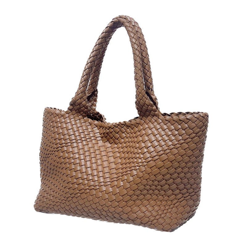 Style Handmade Woven Bag Large Capacity Tote Bag Women'S Bag 2023 New Shoulder Bag Mother Bag - Image 3