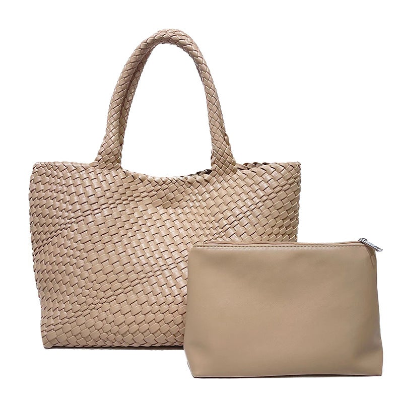 Style Handmade Woven Bag Large Capacity Tote Bag Women'S Bag 2023 New Shoulder Bag Mother Bag - Image 2