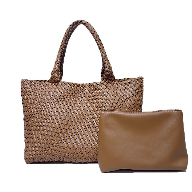 Style Handmade Woven Bag Large Capacity Tote Bag Women'S Bag 2023 New Shoulder Bag Mother Bag - Image 5