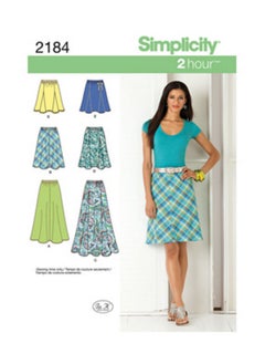 Simplicity Simplicity Sewing Pattern 2184: Misses' Skirts, Size R5 (14-16-18-20-22) 