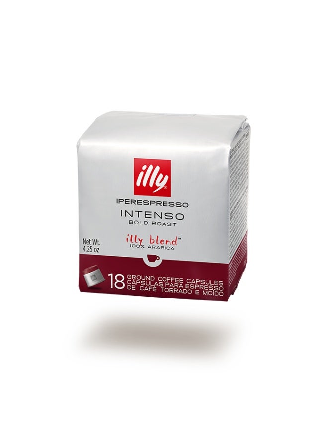 illy Iperespresso Intenso Coffee Capsules – Medium Roast, 100% Arabica, 18 Single-Serve Pods, Compatible with illy Iperespresso Machines - Image 2