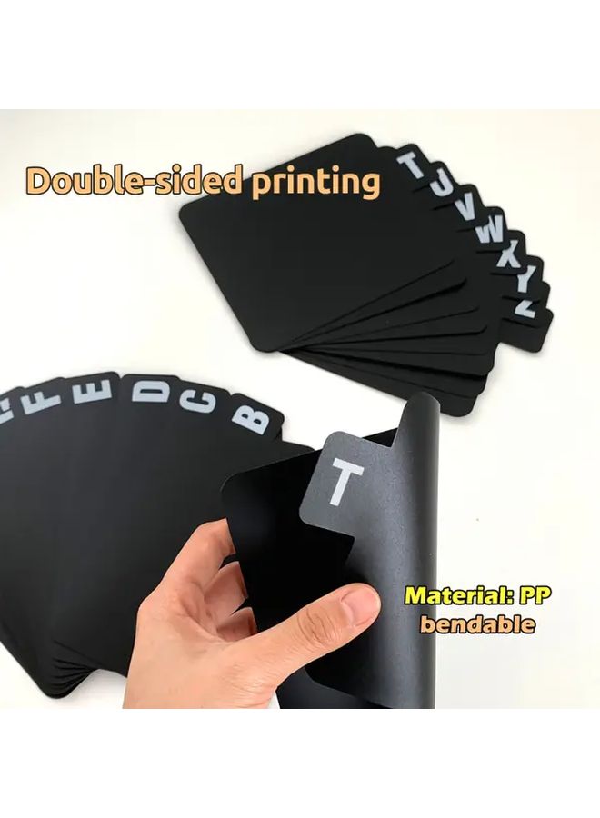 26 Pieces Heavy Duty Plastic Letter Dividers A To Z For Office And DJ Equipment Organization - Image 1