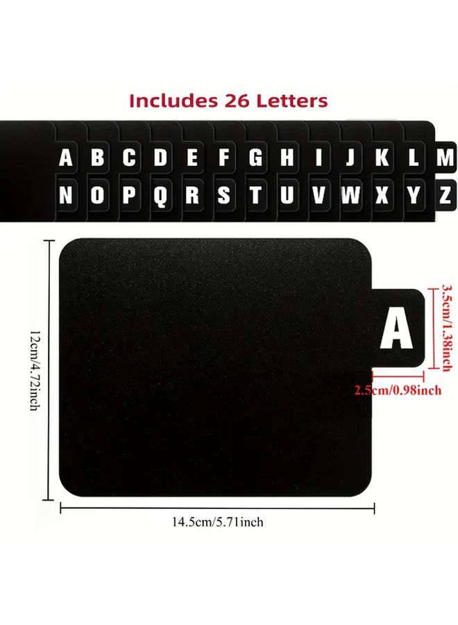 26 Pieces Heavy Duty Plastic Letter Dividers A To Z For Office And DJ Equipment Organization - Image 3