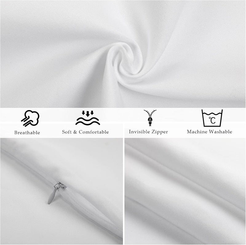 Breling 12 Pieces Sublimation Blank Pillow Covers White Polyester Peach Skin Pillow Cases Heat Transfer Cushion Covers 16 x 16 Inch DIY Printing Throw Pillow Case Covers and 2 Rolls 10 mm x 108 ft Heat Tape - Image 3