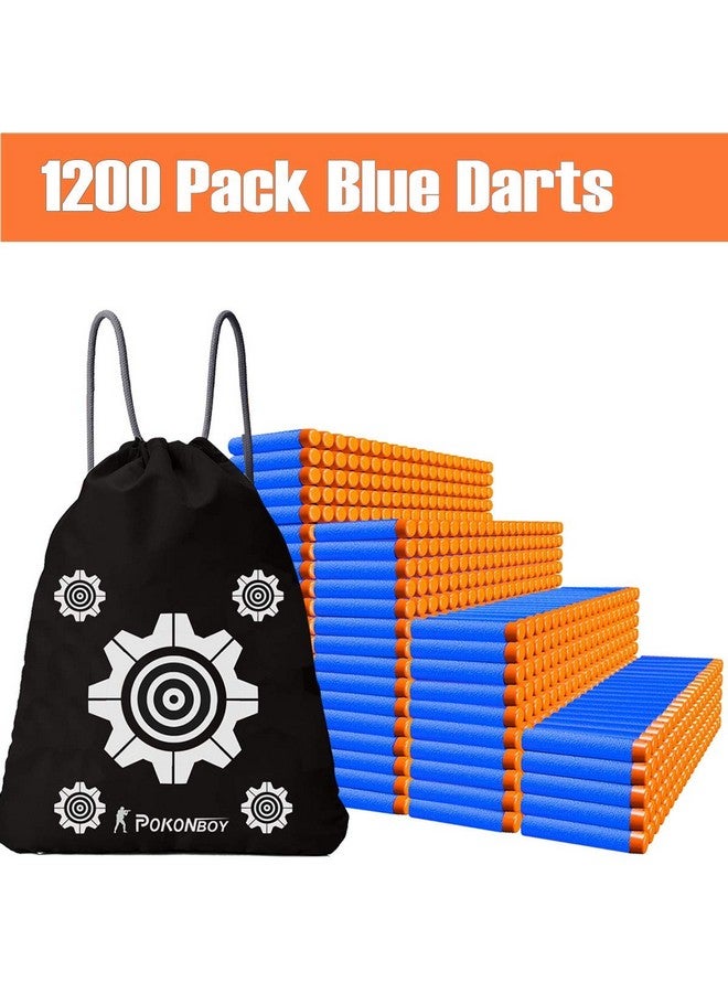 POKONBOY 1200 Pack Refill Darts Compatible With Nerf Guns, Refill Bullet Darts Foam Darts Compatible With Nerf Guns N-Strike Elite Series Blaster Toy Guns Kids(Storage Bag Included) - Image 2