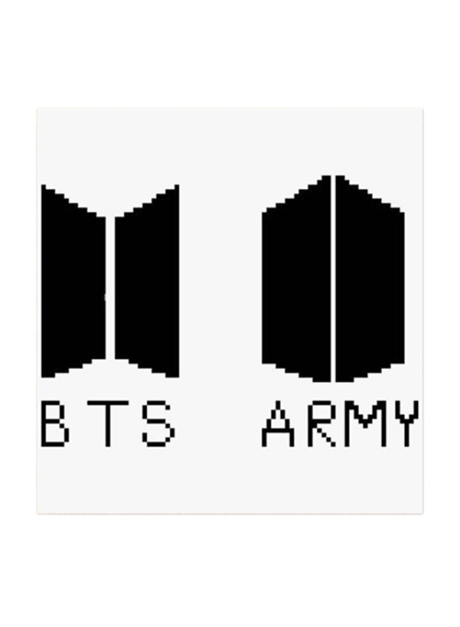 RYN BTS Army Boy Band MDF Wall Art Multicolour 30x30centimeter - Image 1