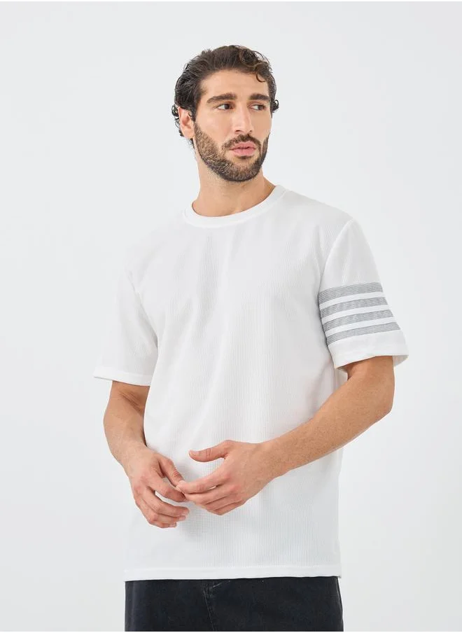 Styli Styli Striped Short Sleeve Oversized T-Shirt