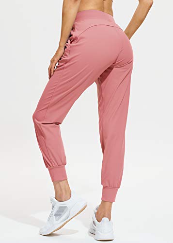 Libin Women's Joggers Pants Athletic Sweatpants with Pockets Running Tapered Casual Pants for Workout,Lounge, Mauve S - Image 2
