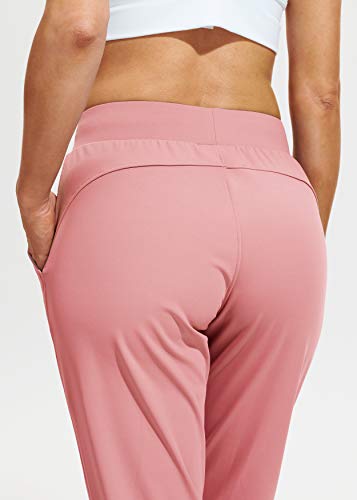 Libin Women's Joggers Pants Athletic Sweatpants with Pockets Running Tapered Casual Pants for Workout,Lounge, Mauve S - Image 4
