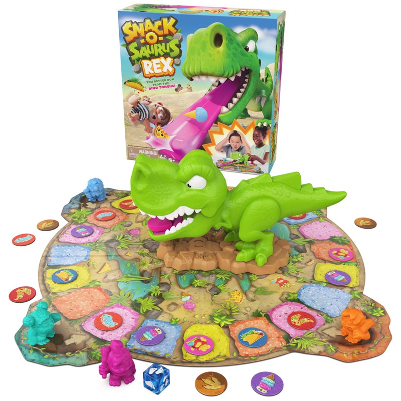 Spin Master Games, Snack-O-Saurus Rex, Interactive Dinosaur Toy for Kids, Board Games for Family Night, 2-4 Players, for Ages 5 & Up - Image 1
