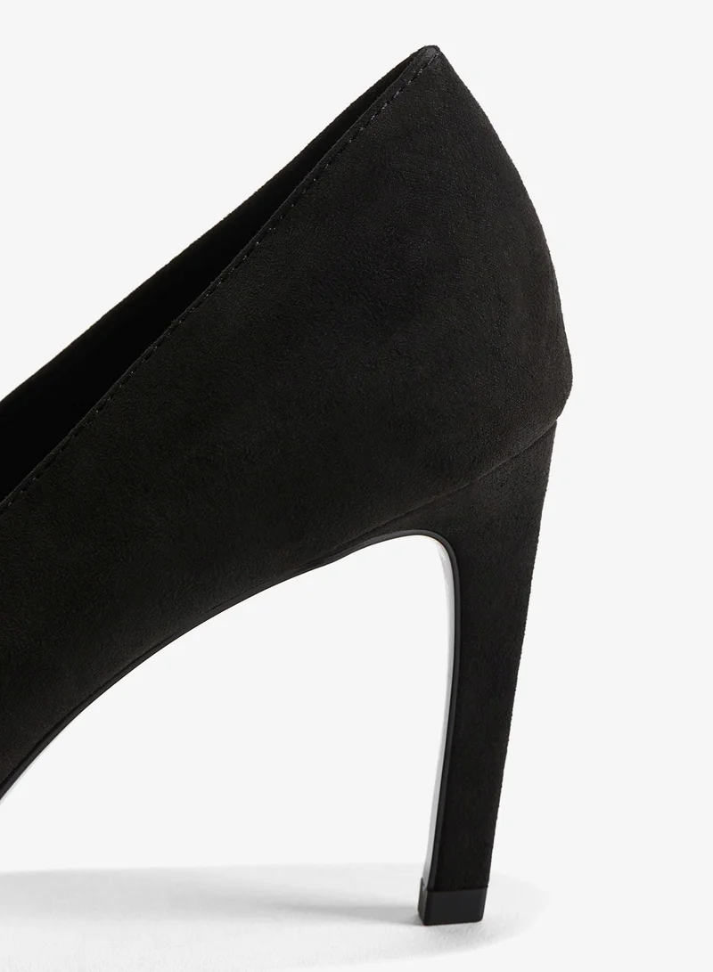 H&M Square-toe court shoes