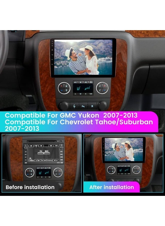 Vierex Android Car Stereo Radio for GMC Yukon / Chevrolet Chevy Tahoe / Suburban 2007-2012 with Apple CarPlay, Android Auto, Wireless WiFi, DSP, FM&AM, Bluetooth, AHD Camera Included (2+32GB CarPlay 4CORE) - Image 3