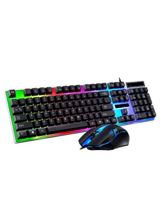 Waterproof Rainbow Keyboard with Rainbow Backlight USB Wired Game Keyboard - Light Leopard G21 Wired USB Lighting Game Mouse and Keyboard (Keyboard+Mouse - - Black) - pzsku/Z1B2F6D8564AB29D33AF8Z/45/_/1739436246/7f1b7dfd-74f9-44f2-b8c5-bfc74f81fdda