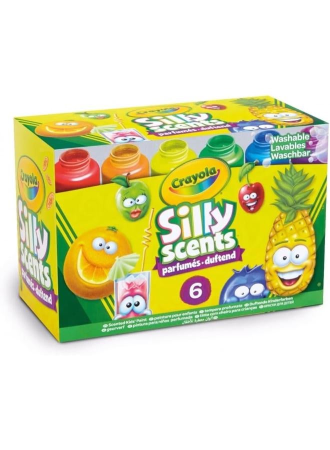 Crayola Silly Scents Washable Kids Paint, Multi-Colour, Cy54-2392 - Image 1