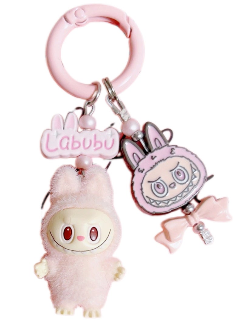 أوك دمية Labubu لطيف الهاتف المحمول قلادة سلسلة المفاتيح
