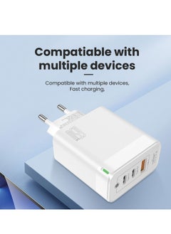 Brave USB C Charger, 65W GaN [PD+PPS] Super Fast Charging Wall Charger including Type C to Lightning Cable Compatible For iPhone 15 Pro Max/15 Plus/15 Pro/15/14/13, MacBook Pro, iPad, Galaxy S23, EU Plug  - Image 5