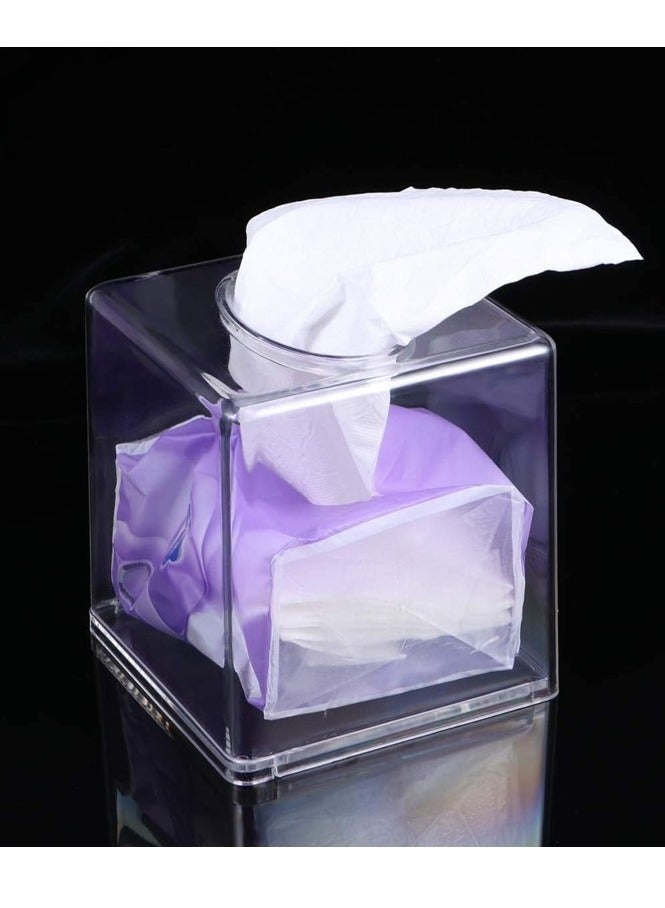 Elegant Acrylic Tissue Box Holder Modern and Stylish - Image 1