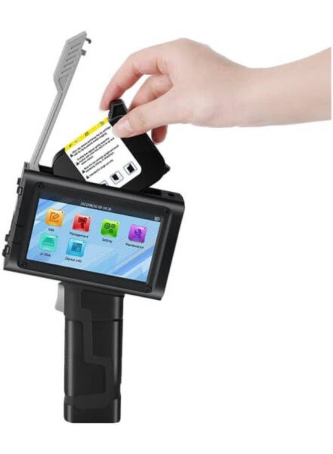 بنتساي BENTSAI Portable Handheld Inkjet Printer, 300 DPI Industrial Coding Machine with 25.4mm Print Height, Variable Data Printing & 16-Hour Battery Life, Black | BT-HH6210B - Image 5