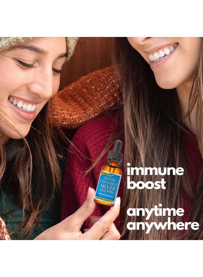 Natural Path Silver Wings Supplements. Colloidal Silver 500 ppm (1 fl.oz /30 ml) Immune Support + Herbal Ointment 250 PPM (1.5oz) Powerful Healing without a Bad Taste - Image 5