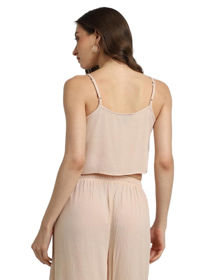 فور ايفر 21 قميص نسائي من Forever 21 بقصة عادية (FWS24CWOF012801_Beige) - Image 3