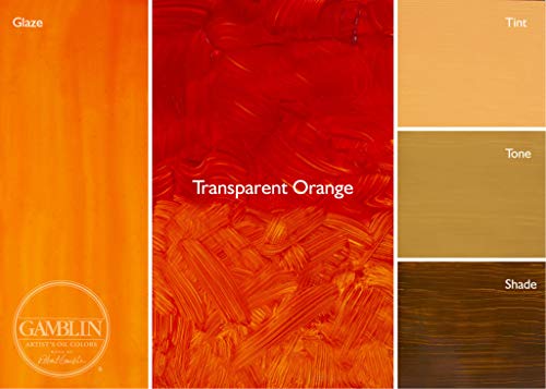 Gamblin Artist Oils Transparent Orange 37ml - Image 1