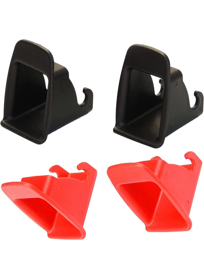 4 PCS Car Seat Safety Clip, Isofix Adapter Child Car Seat Safety Clip Latch Seat Belt Connector Guide Car Seat Buckle Cover - Image 1