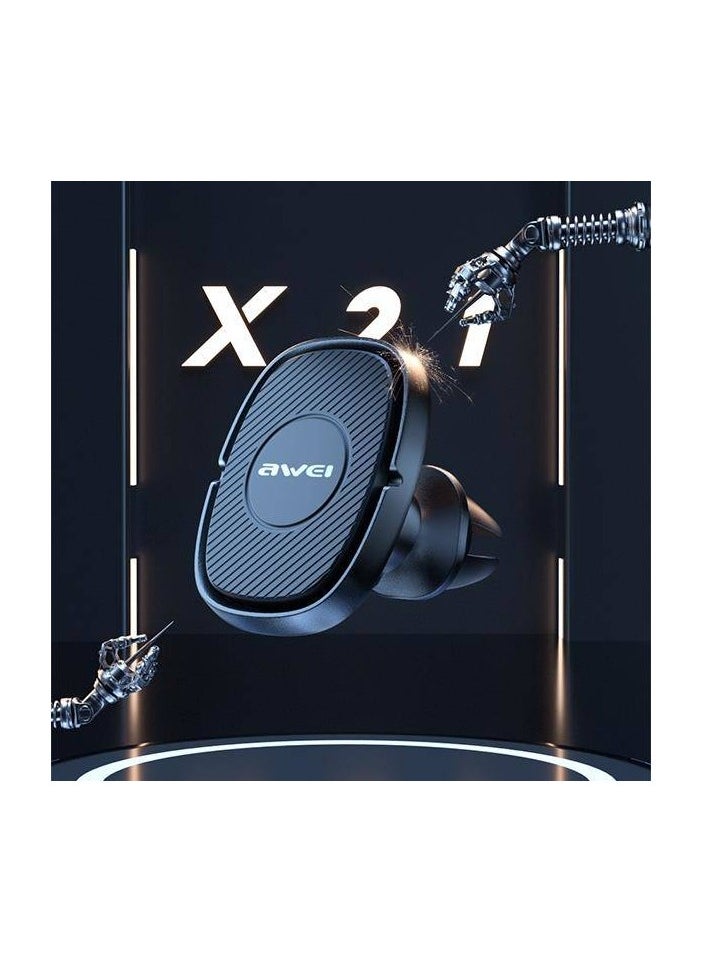 Awei - Magnetic Car Holder for AWEI Ventilation Grille (X21) black - Image 1