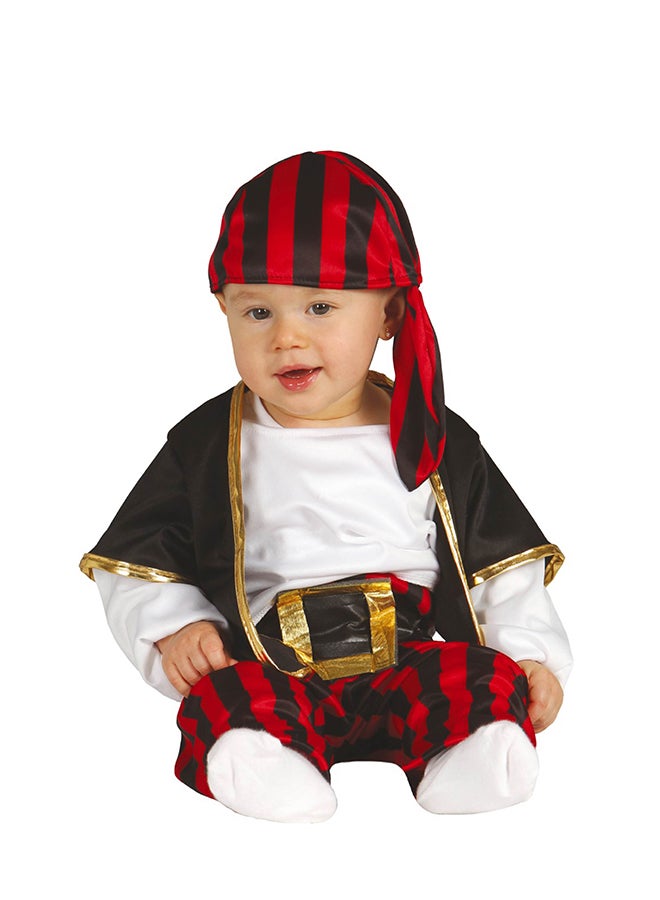 Fiestas Guirca Baby Pirate Costume, 6-12 Months. Costume includes: Headband, shirt with waistcoat, belt, trousers 