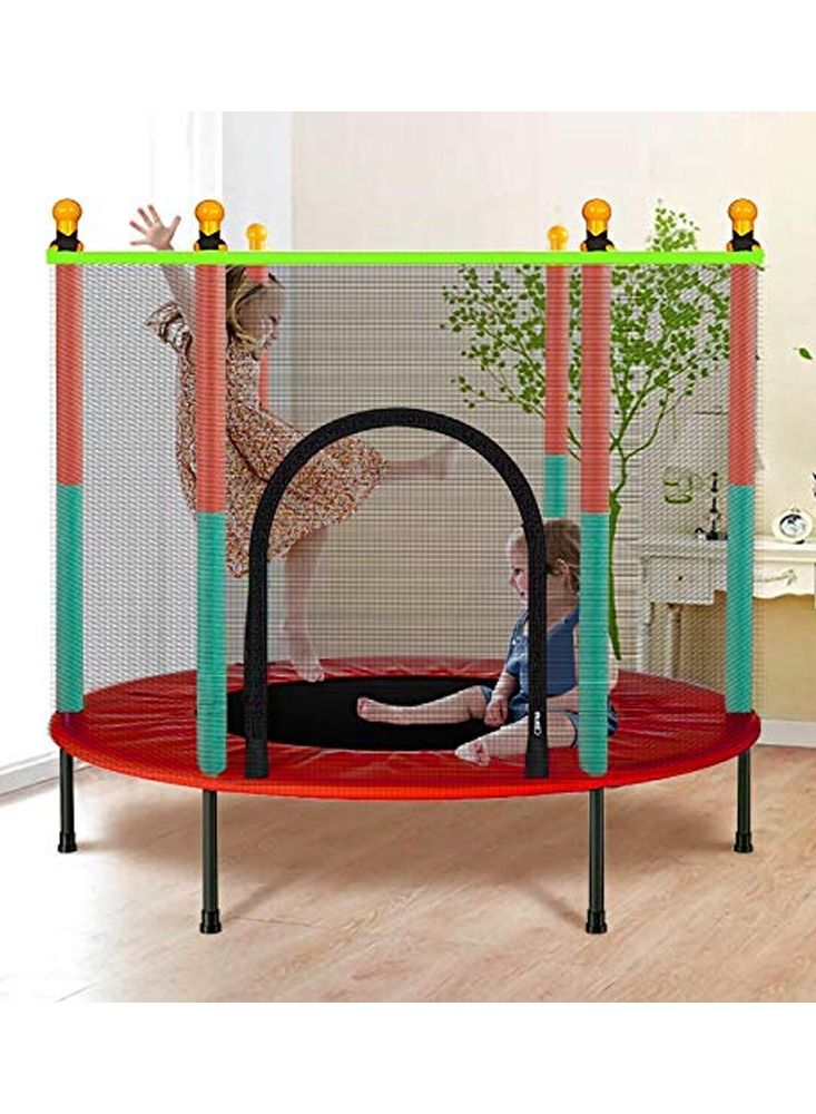 DubaiGallery ترامبولين داخلي مع شبكة حماية للبالغين والأطفال سرير قفز حواجز ترامبولين خارجي معدات اللياقة البدنية - Image 1