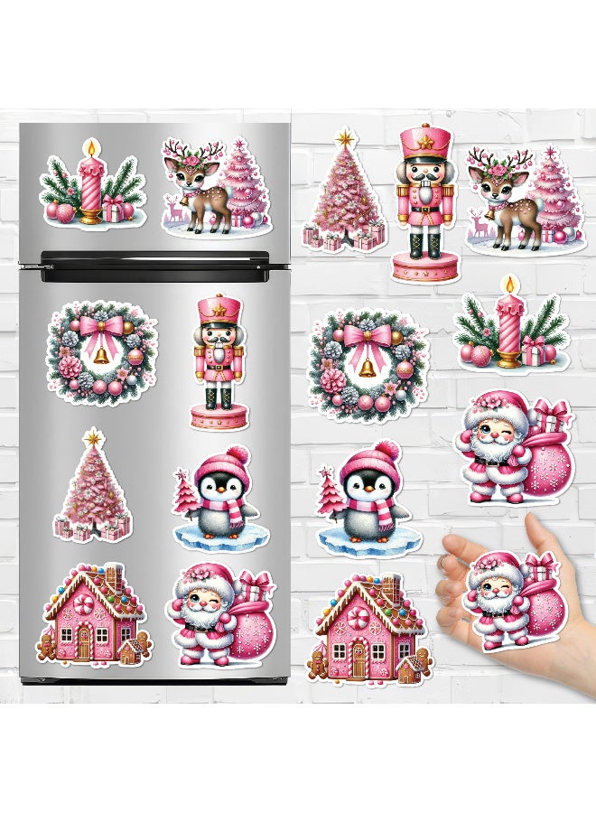 Christmas Fridge Magnets Set of 8 – Festive Decorative Magnets with Santa, Snowflakes, Christmas Trees & Holiday Designs for Refrigerator, Kitchen, and Home Décor, Perfect Seasonal Decorations for a Cozy Christmas Atmosphere - Image 1