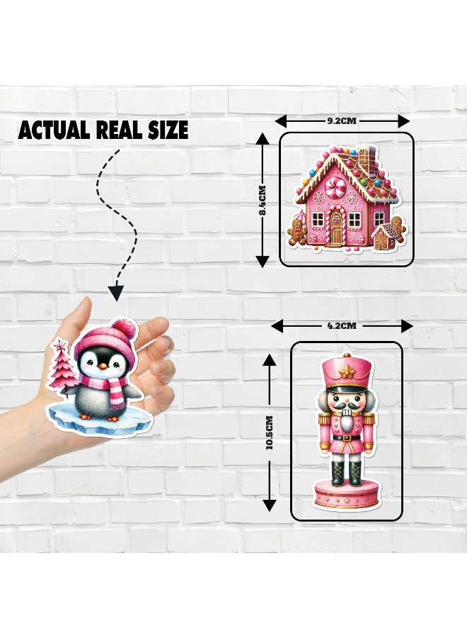 Christmas Fridge Magnets Set of 8 – Festive Decorative Magnets with Santa, Snowflakes, Christmas Trees & Holiday Designs for Refrigerator, Kitchen, and Home Décor, Perfect Seasonal Decorations for a Cozy Christmas Atmosphere - Image 3