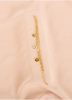 The Black Pearl Accessories Medousa Stainless Steel Golden Bracelet  - Image 1